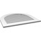 Ekena Millwork Round Top Surface Mount PVC Gable Vent: Non-Functional, w/ 3-1/2"W x 1"P Standard Frame, 30"W x 28"H GVPRT30X2801SN - alternate 3